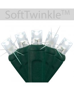 CLP78780 Commercial LED Stringer TWINKLE Cool White Bulbs 4 Inch Spacing