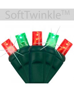 CLP79591 Commercial LED Stringer TWINKLE Red-Green Bulbs 4 Inch Spacing 