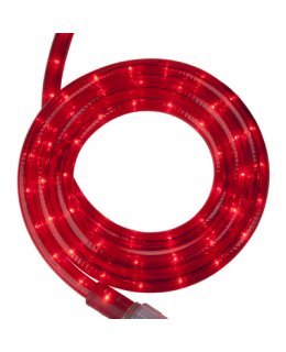 CLU14962 STEADY Incandescent RED Rope Light, 30 ft, 2 Wire, 120 Volt