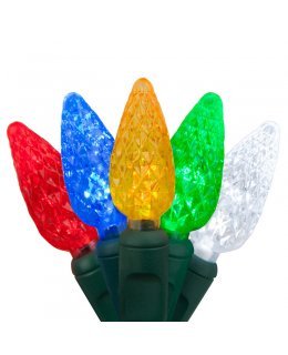 CLP21041  Commercial LED Stringer Multi-Color Bulbs 4 inch spacing