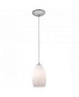 Access 28012-1C-BS-OPL Champagne Cord Pendant  Brushed Steel