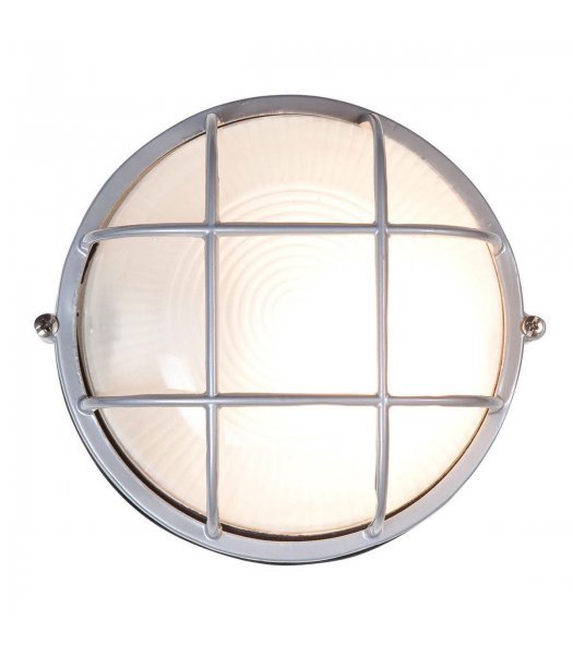 Access 20296-SAT-FST Nauticus 9 Inch Round Outdoor Wall Light 