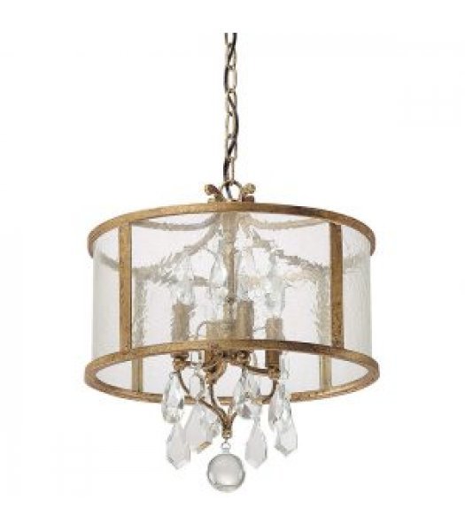 Capital Lighting 9484AG-CR Blakely Drum Pendant