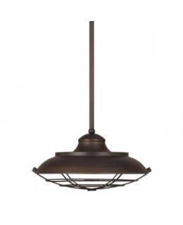 Capital Lighting 4568BB Classic Barn-Style 17 Inch Pendant 