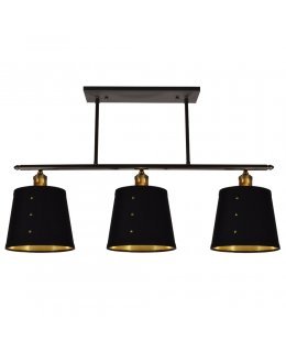 Dainolite FAY-343HP-BK Fayette 3 Light Linear Pendant 