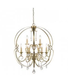 Golden Lighting 1323-9 WG Ella Large Chandelier 