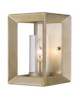 Golden Lighting 2073-1W WG-CLR  Smyth Wall Sconce 
