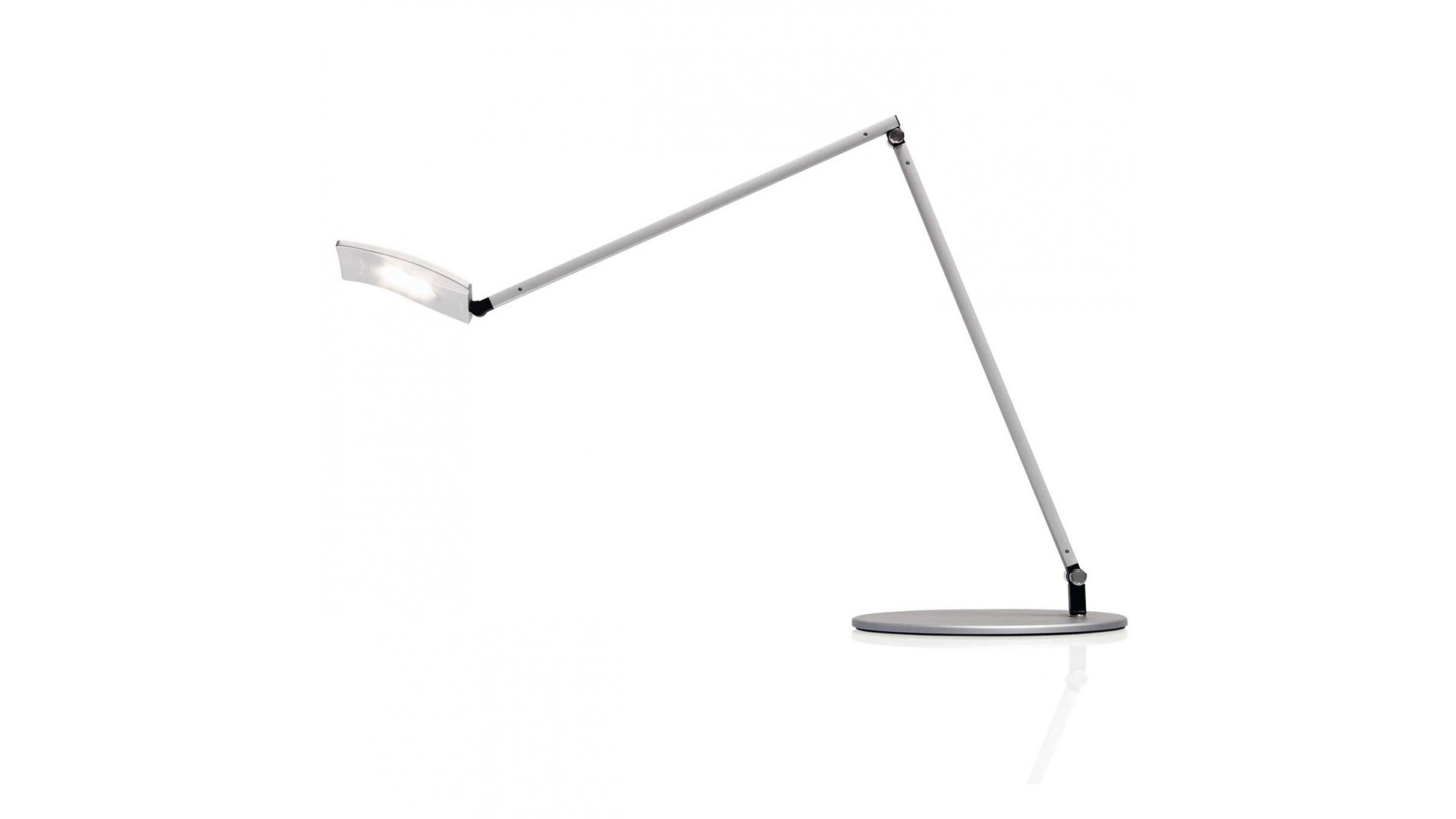 Koncept Lighting AR2001-SIL-USB Moso Pro LED Desk Lamp Silver Finish