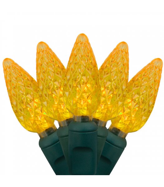 CLP20320 Commercial Grade LED Christmas Lights Green Wire C6 Strawberry