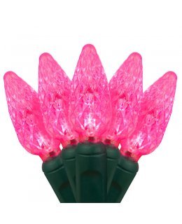 CLP20323 Commercial LED Stringer Pink Bulbs 4 inch spacing