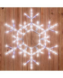 CLP6486  36 Inch LED Folding Snowflake Decoration 105 Cool White Lights