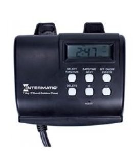 CLP12371 15A Dual Receptacle Outdoor Timer with 14 on-off settings with digital timer