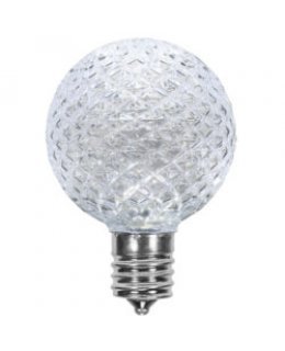CLP13617  E17-C9 Base G50 .85W Cool White LED Bulbs  PACK OF 25