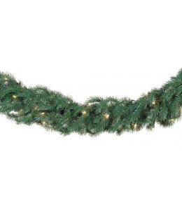 CLP12273 Commercial Grade 9 Ft Long - 14 Inch Wide Warm White LED Prelit Balsam Fir