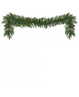 CLP13041 MULTI-COLOR  Commercial Grade 9 Ft Long - 14 Inch Wide LED Prelit Douglas Fir