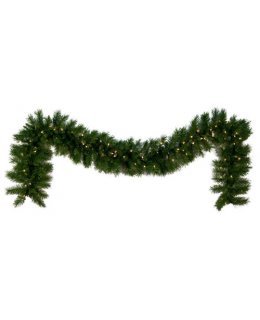 CLP12271 Commercial Grade 9 Ft Long - 14 Inch Wide Warm White LED Prelit Dunhill Fir