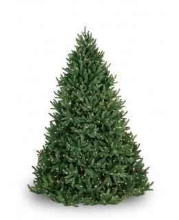 CLP7315  LED 6.5 FT Prelit Warm White NOBLE FIR Christmas Tree, 600 light count 10 YEAR WARRANTY