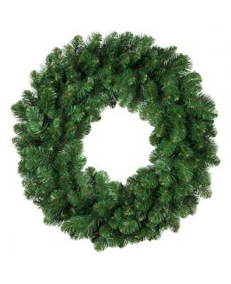 CLP13967  24 Inch LED Commercial Grade Oregon Fir Prelit Wreath 50 Warm White LED 5mm Lights