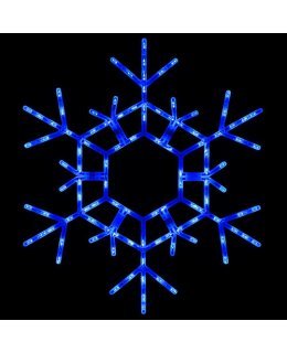 CLP13784  36 Inch LED Folding Blue Snowflake