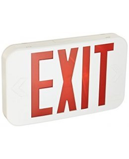Lithonia Lighting EXR LED EL M6 Emergency Exit Sign with Battery Back Up