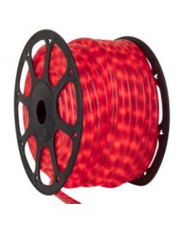 CLU17372 CHASING Incandescent RED Rope Light, 150 ft, 3 Wire, 120 Volt