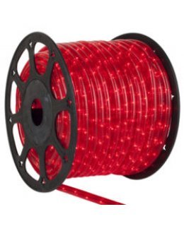 CLU17346 STEADY Incandescent RED Rope Light, 150 ft, 2 Wire, 120 Volt